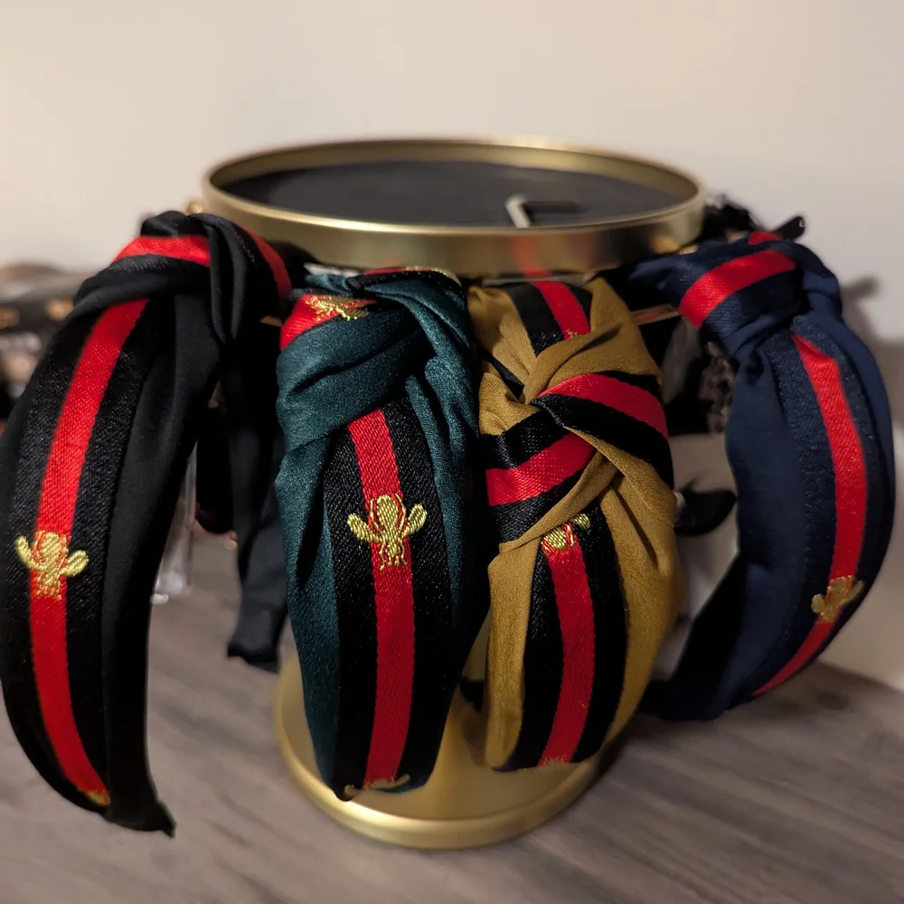 Fashion Bee Headband (Choose 1: Black, Green, Navy, Gold)